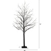 image:imageNearly Natural 6ft PreLit Halloween Deluxe Black Twig Artificial Fall Tree with 156 Orange and Purple LED Lights