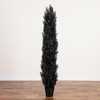 image:imageNearly Natural 6ft UV Resistant Artificial Halloween Black Cedar Tree  IndoorOutdoor