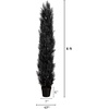 image:imageNearly Natural 6ft UV Resistant Artificial Halloween Black Cedar Tree  IndoorOutdoor