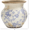 image:imageNearly Natural 7 in Tuscan Ceramic Blue Scroll Urn Vase Floral Room Decor7in