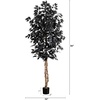image:imageNearly Natural 7ft Artificial Halloween Black Ficus Tree with Natural Trunk