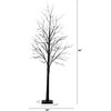 image:imageNearly Natural 7ft PreLit Halloween Black Twig Tree with 390 Orange amp Purple LED Lights