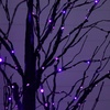 image:imageNearly Natural 7ft PreLit Halloween Black Twig Tree with 390 Orange amp Purple LED Lights