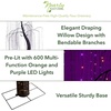 image:imageNearly Natural 7ft PreLit Halloween Black Willow Tree with 600 Purple and Orange LED Lights