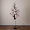 image:imageNearly Natural 7ft PreLit Halloween Deluxe Black Twig Artificial Tree with 180 Orange amp Purple LED Lights