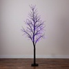 image:imageNearly Natural 7ft PreLit Halloween Deluxe Black Twig Artificial Tree with 180 Orange amp Purple LED Lights