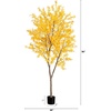 image:imageNearly Natural 8 ft Artificial Autumn Maple Tree with Pot Home Office Decor