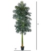 image:imageNearly Natural 8 ft Artificial Golden Cane Palm Tree with Nursery Pot10ft