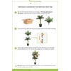 image:imageNearly Natural 8 ft Artificial Golden Cane Palm Tree with Nursery Pot4ft