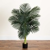 image:imageNearly Natural 8 ft Artificial Golden Cane Palm Tree with Nursery Pot4ft
