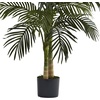 image:imageNearly Natural 8 ft Artificial Golden Cane Palm Tree with Nursery Pot4ft
