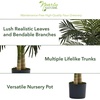 image:imageNearly Natural 8 ft Artificial Golden Cane Palm Tree with Nursery Pot4ft