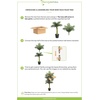 image:imageNearly Natural 8 ft Artificial Golden Cane Palm Tree with Nursery Pot5ft