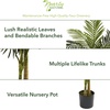 image:imageNearly Natural 8 ft Artificial Golden Cane Palm Tree with Nursery Pot5ft