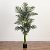image:imageNearly Natural 8 ft Artificial Golden Cane Palm Tree with Nursery Pot6ft