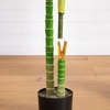 image:imageNearly Natural 8 ft Artificial Golden Cane Palm Tree with Nursery Pot6ft