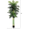 image:imageNearly Natural 8 ft Artificial Golden Cane Palm Tree with Nursery Pot9ft