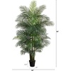 image:imageNearly Natural 8 ft UVResistant Artificial Areca Palm Tree with Pot8ft