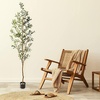 image:imageNearly Natural 82in Artificial Olive Tree Faux Greenery with Lifelike Branches for Indoor Home Decor