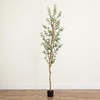 image:imageNearly Natural 82in Artificial Olive Tree Faux Greenery with Lifelike Branches for Indoor Home Decor