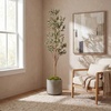 image:imageNearly Natural 82in Artificial Olive Tree Faux Greenery with Lifelike Branches for Indoor Home Decor