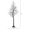 image:imageNearly Natural 8ft PreLit Halloween Black Twig Tree with 216 Orange amp Purple LED Lights