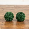 image:imageNearly Natural 8in UV Resistant Artificial Boxwood Ball Set of 4  IndoorOutdoor