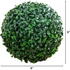 image:imageNearly Natural 8in UV Resistant Artificial Boxwood Ball Set of 4  IndoorOutdoor