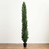 image:imageNearly Natural 9ft UV Resistant Artificial Cedar Pine Tree IndoorOutdoorGreen
