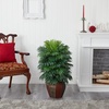 image:imageNearly Natural Areca Palm with Vase Silk Plant 38 x 27 x 25