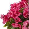 image:imageNearly Natural Geranium with Metal Planter UV Resistant IndoorOutdoorBeauty