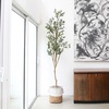 image:imagePotted Artificial Olive Tree with Handmade Jute Planter  7  Green