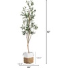image:imagePotted Artificial Olive Tree with Handmade Jute Planter  7  Green