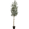 image:imageNearly Natural 10ft Artificial Olive Tree Green Plastic Iron Polyester Materials 3257 lbs