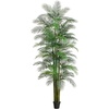 image:imageNearly Natural 12ft UV Resistant Artificial Areca Palm Tree IndoorOutdoor  Full Canopy of Fronds Inspired by Florida Coast