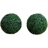 image:imageNearly Natural 12in UV Resistant Artificial Boxwood Ball Set of 2  IndoorOutdoor