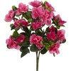 image:imageNearly Natural 13 in Artificial Azalea Pink Flowers Bedroom Decor Set of 4