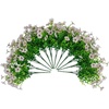image:imageNearly Natural 13in UV Resistant Artificial Daisy Bush IndoorOutdoor  Set of 12White