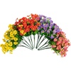 image:imageNearly Natural 13in UV Resistant Artificial Pansy Bush IndoorOutdoor  Set of 12Assorted 2