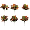 image:imageNearly Natural 17 Garden Croton Artificial Real Touch Set of 6 Silk Plants Multi