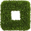 image:imageNearly Natural 17 Tea Leaf Square Wreath UV Resistant Artificial Plant Green