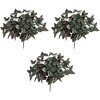 image:imageNearly Natural 19in UV Resistant Artificial Wandering Jew Bush IndoorOutdoor Set of 3