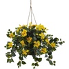 image:imageNearly Natural 22 in Artificial Hibiscus Hanging Basket Home Office DecorYellow