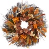 image:imageNearly Natural 22in Autumn Dahlia and Berries Artificial Fall Wreath
