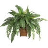 image:imageNearly Natural 23 in Artificial Boston Fern with Wicker Basket