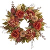 image:imageNearly Natural 24 in Artificial Fall Wreath for Front Door Wall Home Decor