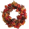 image:imageNearly Natural 24in Autumn Maple Berries and Pinecone Fall Artificial Wreath