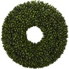 image:imageNearly Natural 24in Boxwood Artificial Wreaths Green