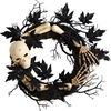 image:imageNearly Natural 24in Halloween Skull and Bones Wreath