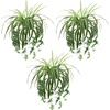 image:imageNearly Natural 24in UV Resistant Artificial Spider Bush IndoorOutdoor  Set of 3